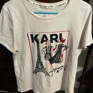 Karl lagerfeld graphic short sleeve